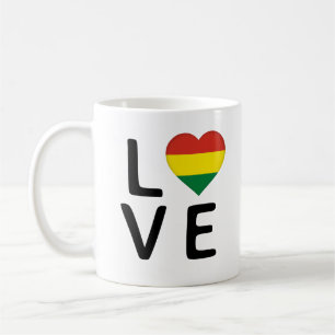 Taza De Café Amor - Bandera de Bolivia