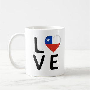 Taza De Café Amor - Bandera de Chile