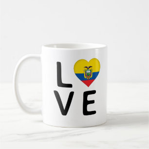 Taza De Café Amor - Bandera de Ecuador