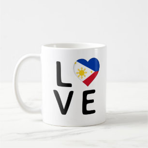 Taza De Café Amor - Bandera de Filipinas