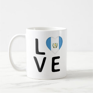 Taza De Café Amor - Bandera de Guatemala