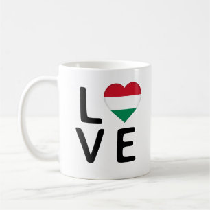 Taza De Café Amor - Bandera de Hungría