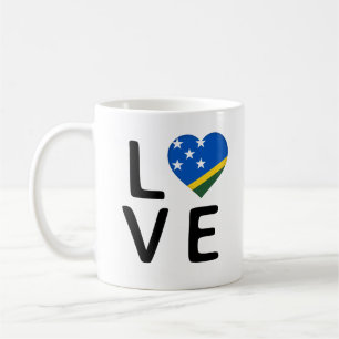 Taza De Café Amor - Bandera de las Islas Salomón