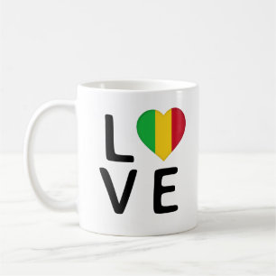 Taza De Café Amor - Bandera de Mali