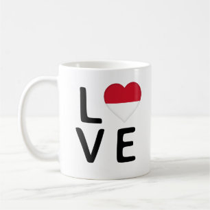 Taza De Café Amor - Bandera de Mónaco