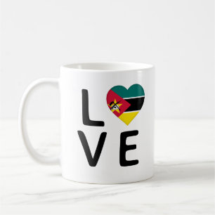 Taza De Café Amor - Bandera de Mozambique