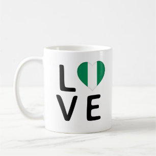 Taza De Café Amor - Bandera de Nigeria