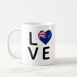 Taza De Café Amor - Bandera de Nueva Zelanda
