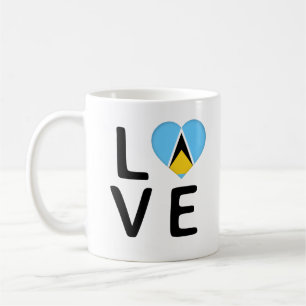 Taza De Café Amor - Bandera de Santa Lucía
