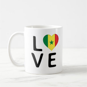 Taza De Café Amor - Bandera de Senegal
