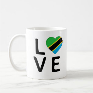 Taza De Café Amor - Bandera de Tanzania