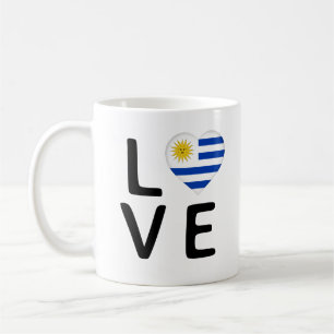 Taza De Café Amor - Bandera de Uruguay