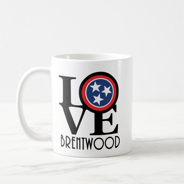 Taza De Café AMOR Brentwood Tennessee 11oz (Izquierda)