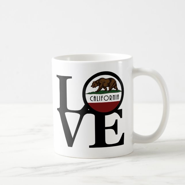 Taza De Café AMOR California 11oz (Derecha)