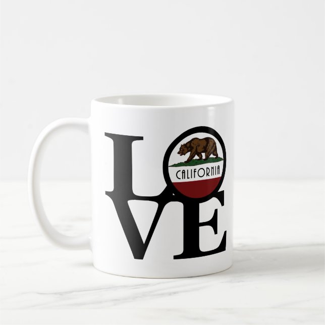 Taza De Café AMOR California 11oz (Izquierda)