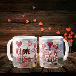 Taza De Café Amor Como Gnome Otro Día de San Valentín
