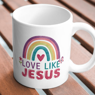 Taza De Café Amor Como Jesús, Fe Inspirada En El Café Mug