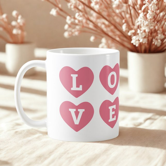 Taza De Café Amor con nombre de corazón (Subido por el creador)