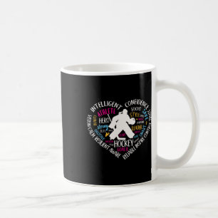 Taza De Café Amor Corazón De Portero De Hockey Para Chicas Adol