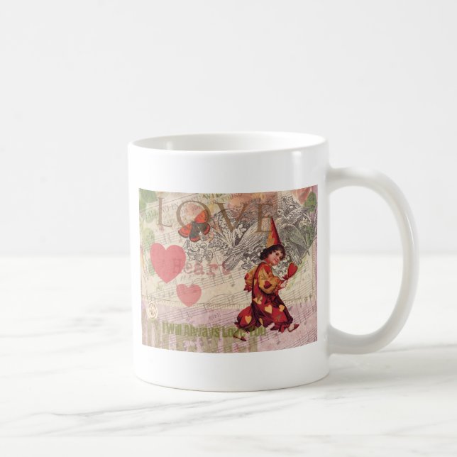 Taza De Café Amor Corazón Querido Valentine Cherub (Derecha)