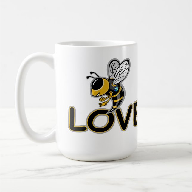 TAZA DE CAFÉ AMOR DE ABEJA  (Izquierda)