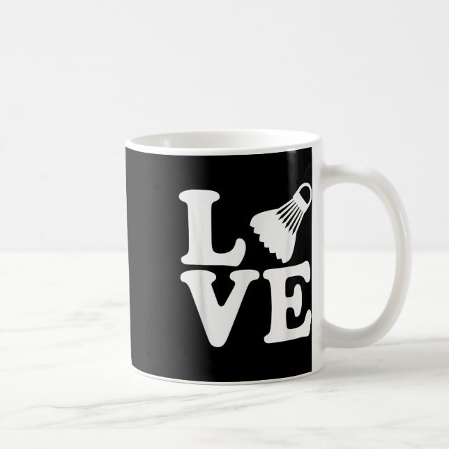 Taza De Café Amor de Badminton (Derecha)
