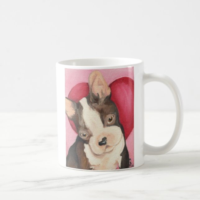 Taza De Café Amor de Boston Terrier (Derecha)