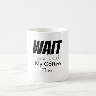 Taza De Café AMOR DE CAFÉ Trendy negro y blanco