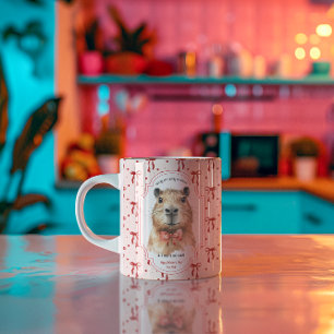 Taza De Café Amor de Carpincho: Sin Fingir San Valentín