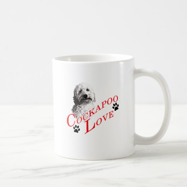 Taza De Café Amor de Cockapoo (Derecha)