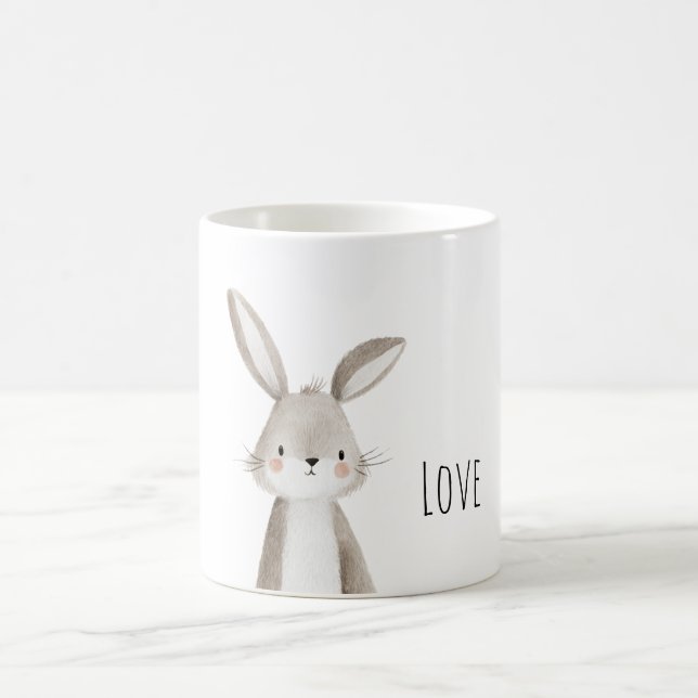 Taza De Café Amor de conejito adorable (Centro)