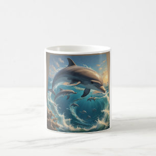 Taza De Café Amor de delfines