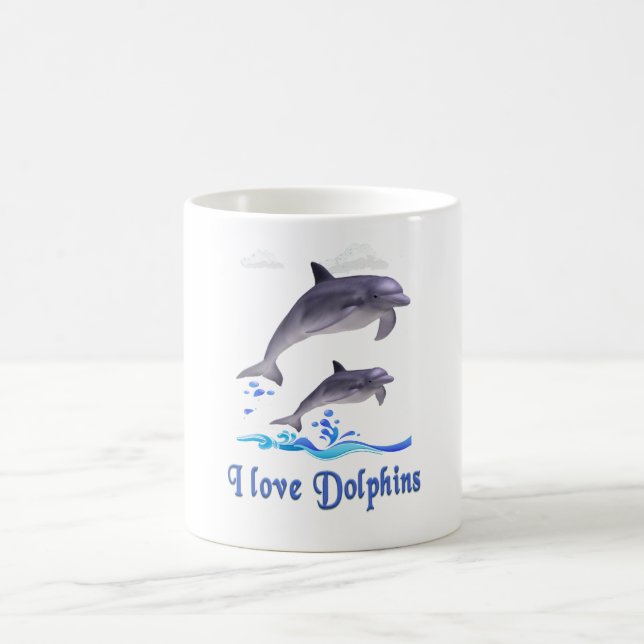 Taza De Café Amor de delfines (Centro)