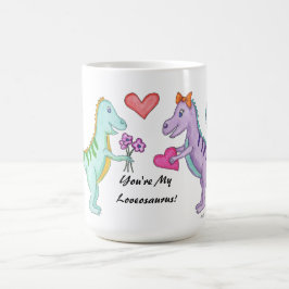 Taza De Café Amor de dinosaurio