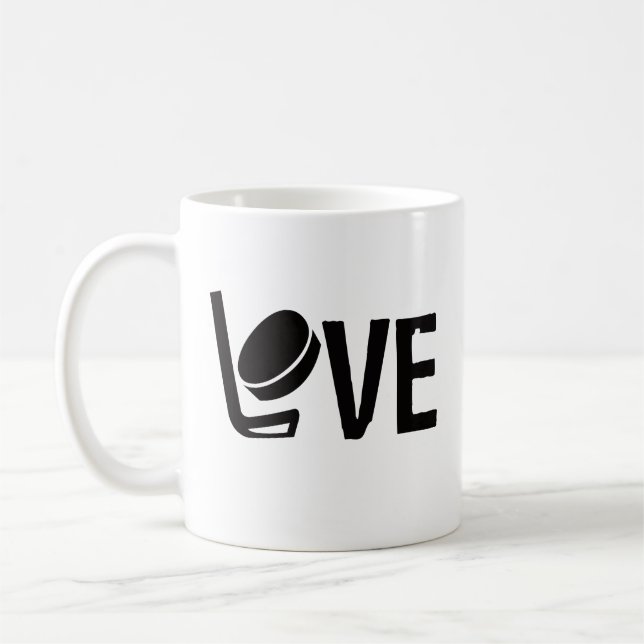 Taza De Café Amor de hockey (Izquierda)