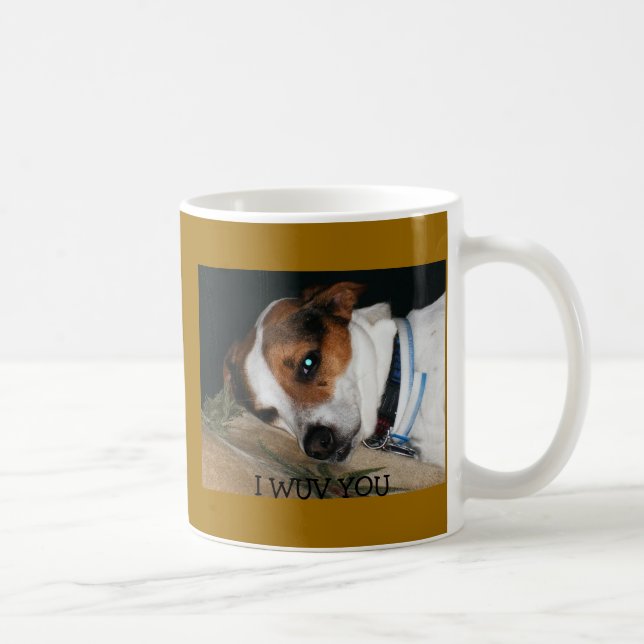 Taza De Café Amor de Jack Russell (Derecha)
