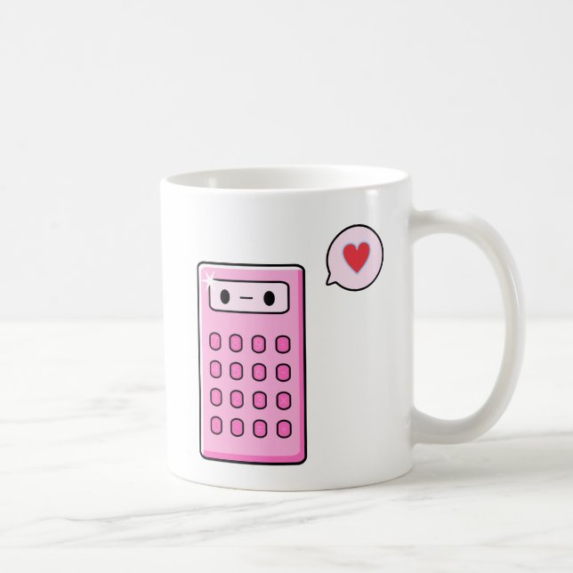 Taza De Café Amor de la calculadora (Derecha)
