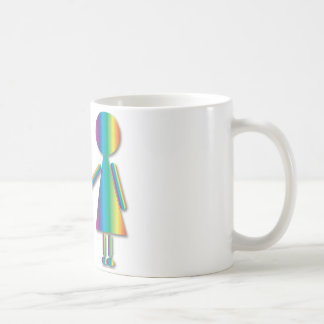 Taza De Café Amor de la lesbiana del arco iris