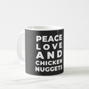 TAZA DE CAFÉ AMOR DE LA PAZ Y ENFERMEDADES DE POLLO - SARCÁSTIC