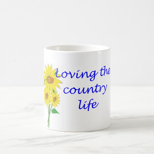 Taza De Café Amor de la vida en el campo (Centro)