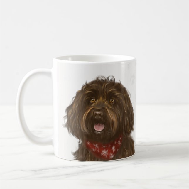 Taza De Café Amor de Labradoodle del © de Darcey Austalian (Izquierda)