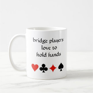 Taza De Café Amor de los jugadores de puente para llevar a cabo