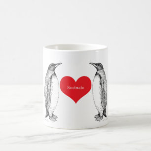 Taza De Café Amor de los pingüinos para siempre
