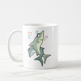 Taza De Café Amor de los tiburones