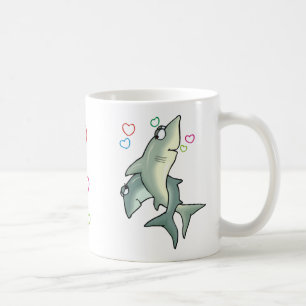 Taza De Café Amor de los tiburones