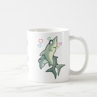 Taza De Café Amor de los tiburones