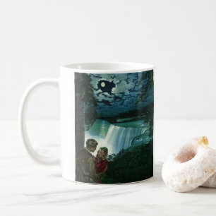 Taza De Café Amor de luna de miel vintage, recién casados en la