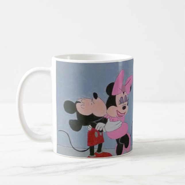 TAZA DE CAFÉ AMOR DE MICKEY Y DE MINNIE (Izquierda)