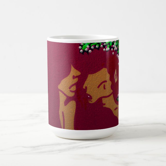 Taza De Café Amor de Navidad Psicodélico (Centro)