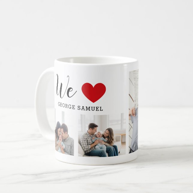 Taza De Café Amor de Padres Personalizado (Anverso izquierdo)